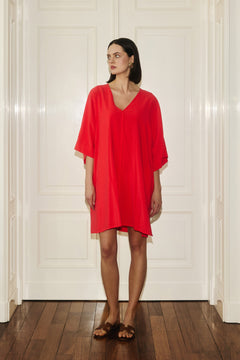 Kimono Dress Red