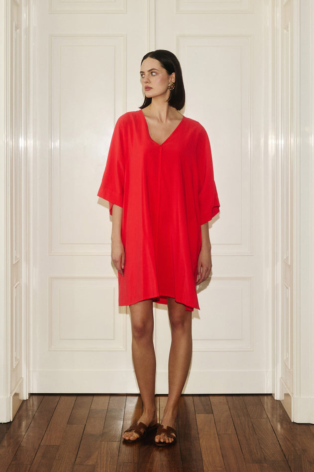 Kimono Dress Red