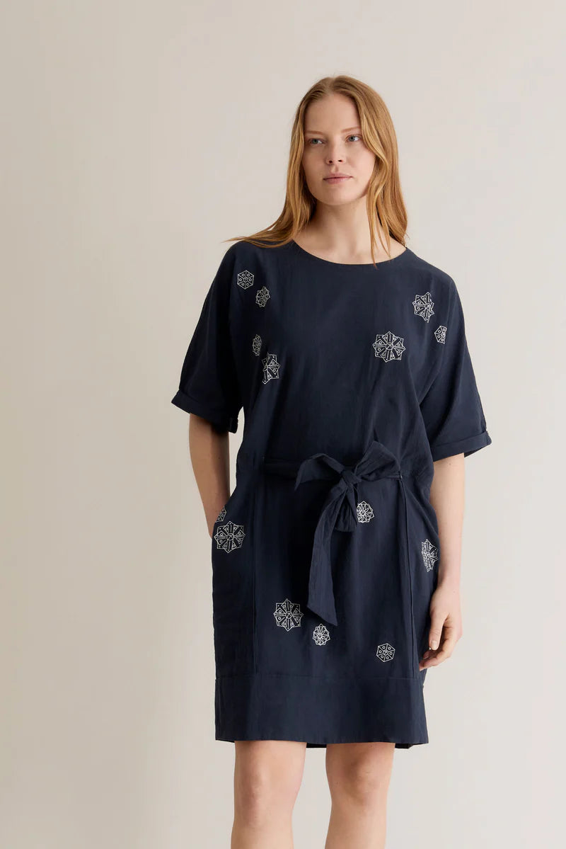 Akina Dress Navy Blue