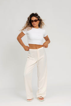 GS Cropped T-Shirt - White