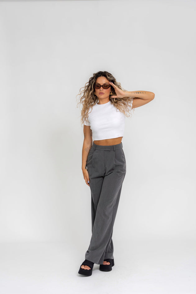 GS Cropped T-Shirt - White