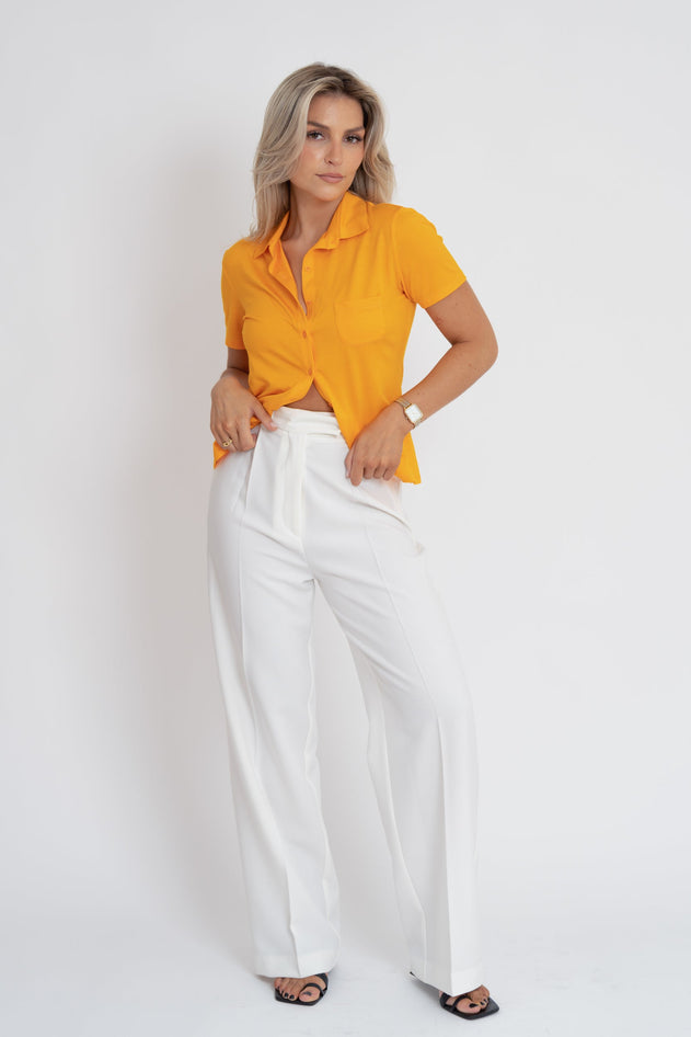 Alice Short Sleeve Shirt Orange