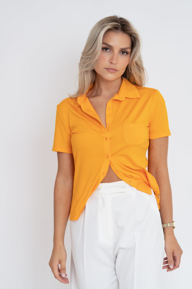 Alice Short Sleeve Shirt Orange