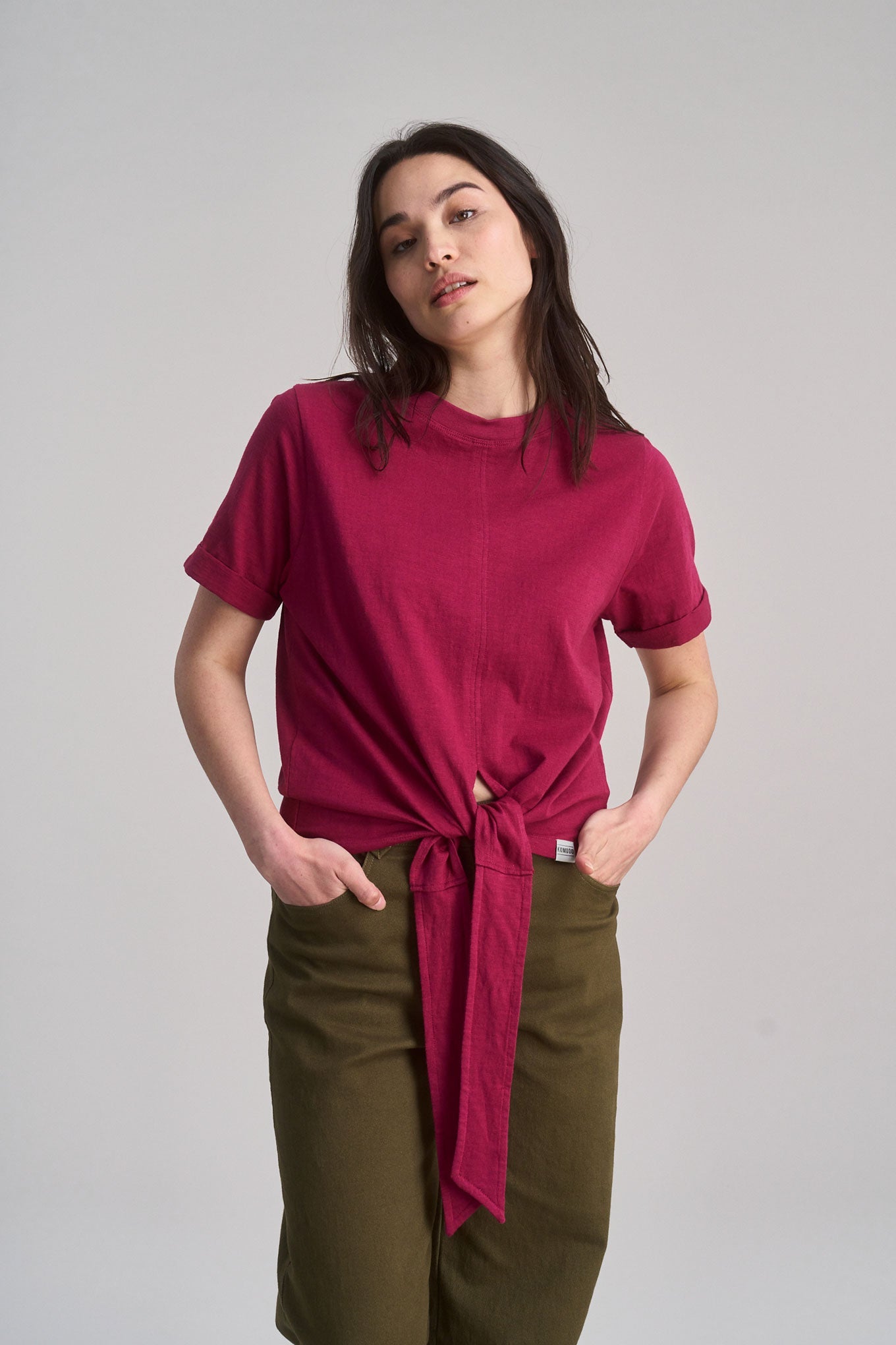 Anisa Organic Cotton T-Shirt Berry