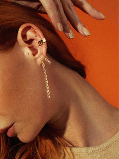 Paolo Long Link Earrings