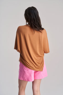 Aria Modal Jersey Top Golden Mustard