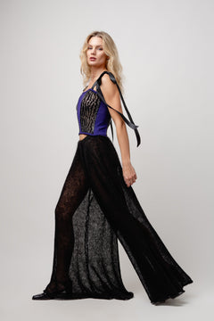 Roots Mohair Pants Black