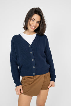 Short Cardigan Navy Blue