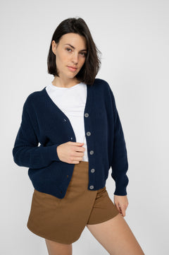 Short Cardigan Navy Blue