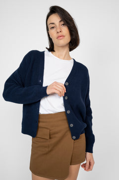 Short Cardigan Navy Blue