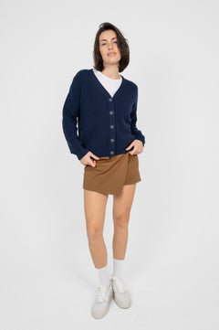 Short Cardigan Navy Blue