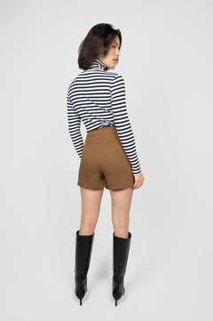 Organic Cotton Skort Brown