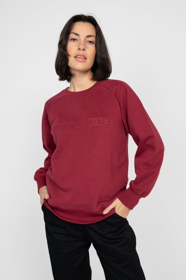 Story Of Mine Sweatshirt Bordeaux