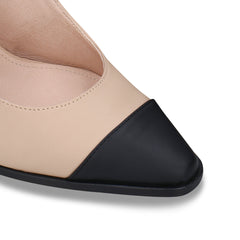 Adel Slingback Shoes Beige