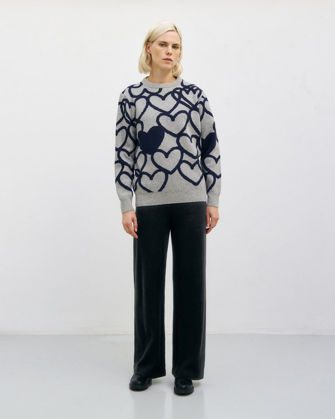 Affection Knit Sweatshirt Warm Anthracite