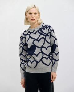 Affection Knit Sweatshirt Warm Anthracite