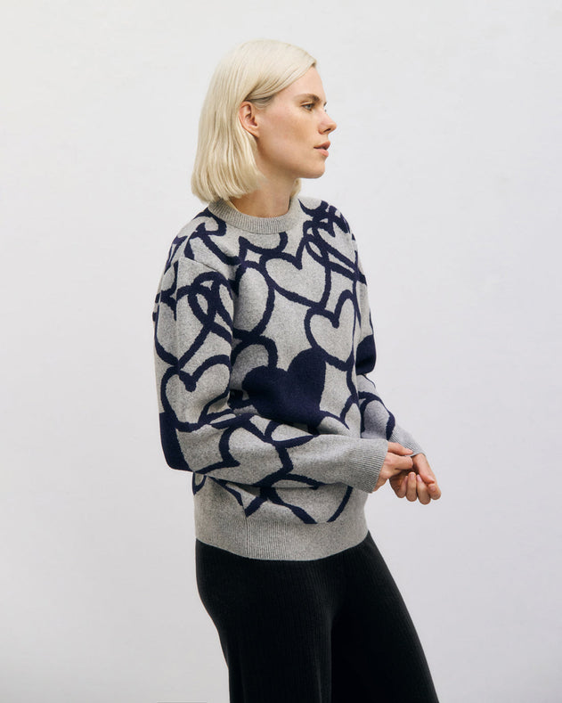 Affection Knit Sweatshirt Warm Anthracite