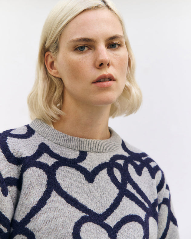 Affection Knit Sweatshirt Warm Anthracite