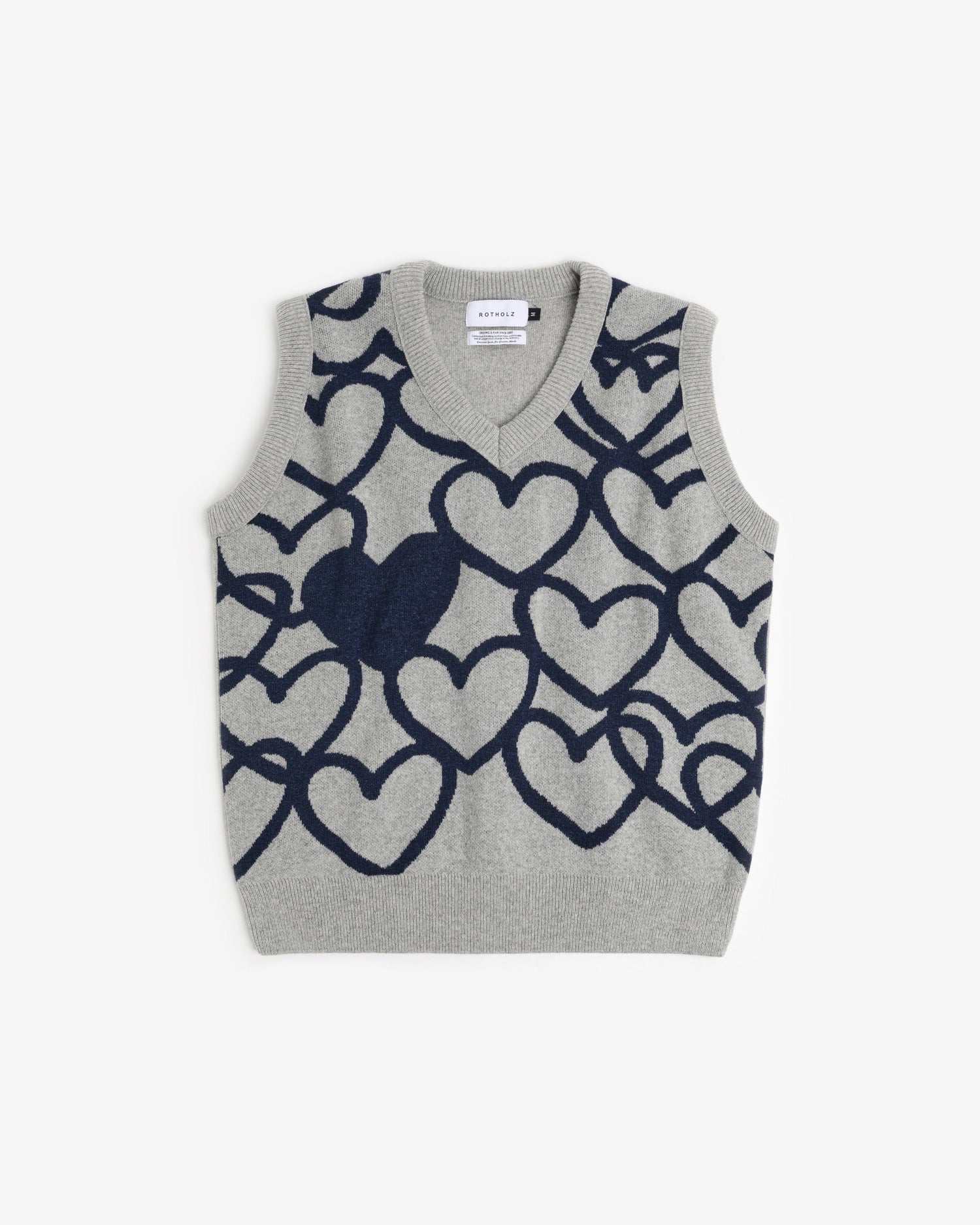 Affection Knitted Vest Warm Anthracite