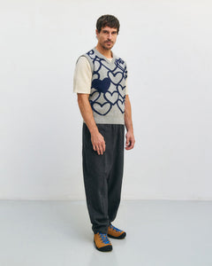 Affection Knitted Vest Warm Anthracite