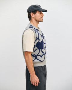 Affection Knitted Vest Warm Anthracite