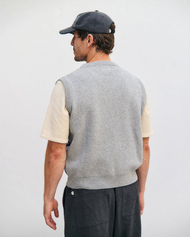 Affection Knitted Vest Warm Anthracite