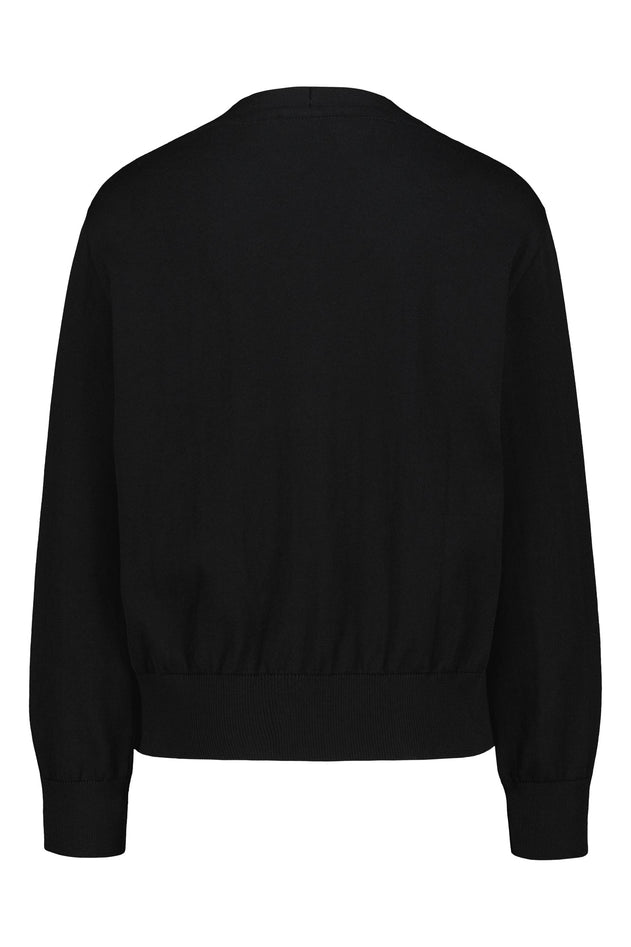 Airisto Knitted Cotton Cardigan Raven Black