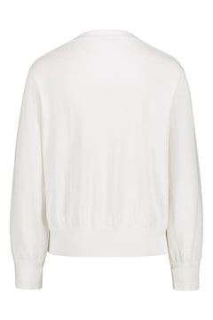 Airisto Knitted Cotton Cardigan Swan White