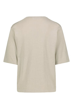 Airisto Knitted Cotton T-Shirt Driftwood