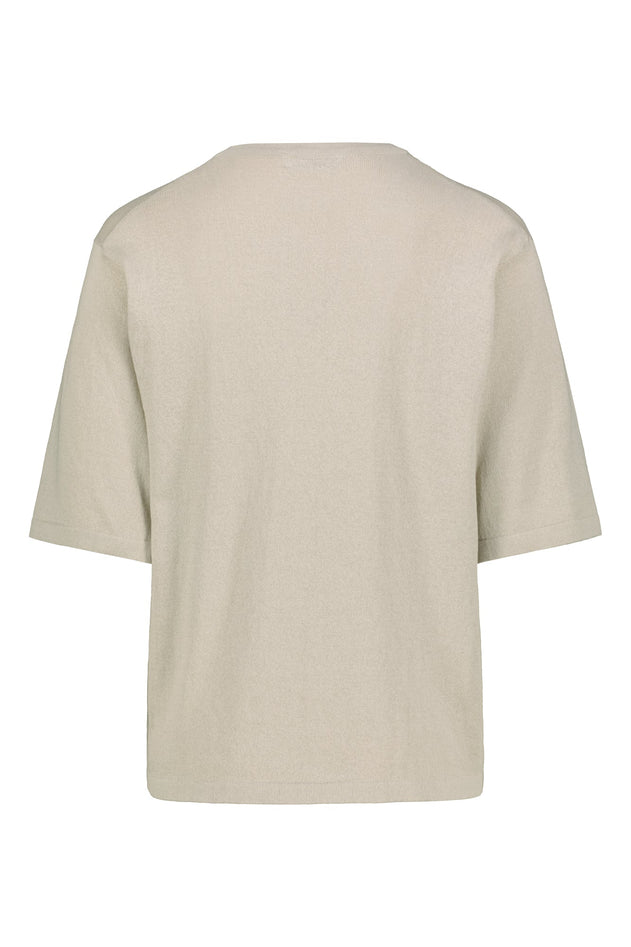 Airisto Knitted Cotton T-Shirt Driftwood