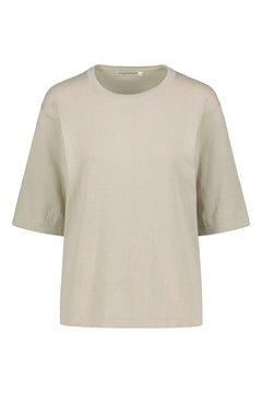 Airisto Knitted Cotton T-Shirt Driftwood