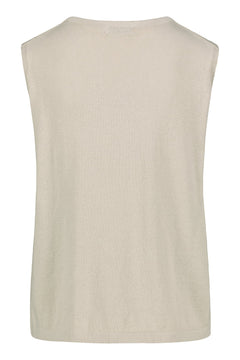 Airisto Knitted Cotton Top Driftwood