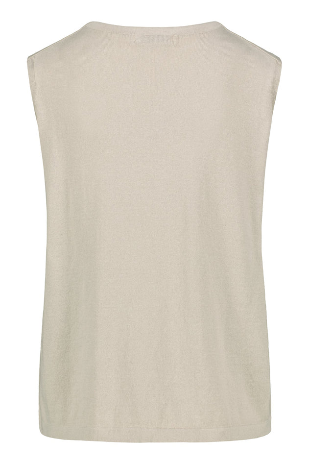 Airisto Knitted Cotton Top Driftwood
