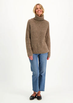 Alexa Roll-Neck Beige