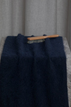 Alia Alpaca Blend Button Cardigan Dark navy