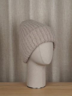 Angie Alpaca Blend Chunky Beanie Greige