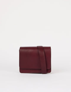 Audrey Mini Bag Classic Leather Dark Cherry