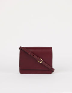 Audrey Mini Bag Classic Leather Dark Cherry
