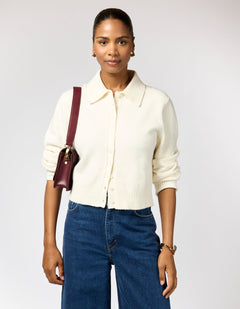 Audrey Mini Bag Classic Leather Dark Cherry