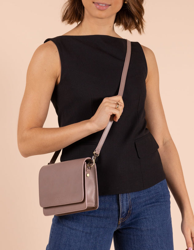 Audrey Mini Bag Classic Leather Pale Mauve