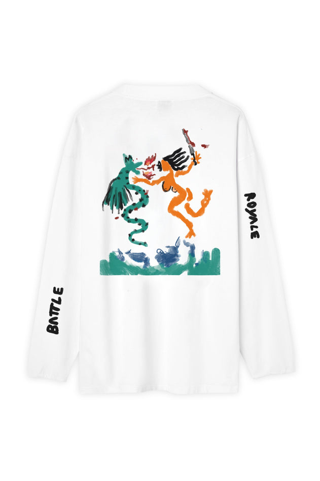 Battle Royale Long Sleeve T-Shirt White