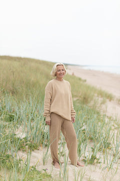 Honeycomb Unisex Jumper Sand