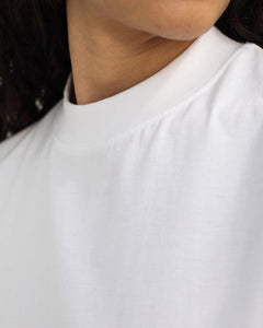 Unisex Big Collar T-shirt Classic White
