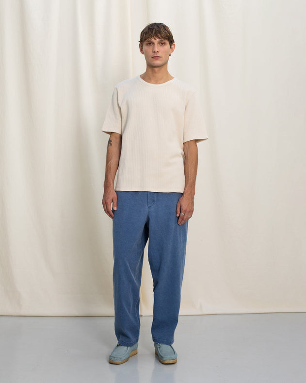 Recycled Denim Wide Pant Blue