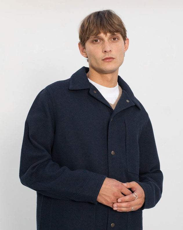 Waffle Field Shirt Navy