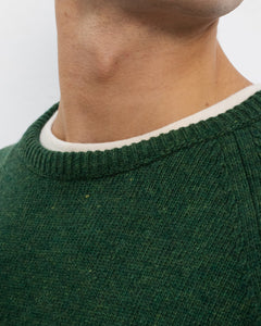 Smiley Knit Sweater Green