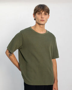 Ribbed T-Shirt Green