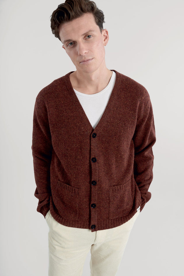 Batsa Wool Cardigan Chestnut