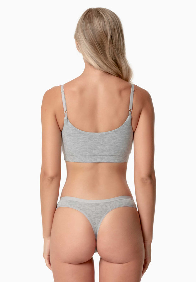 Beleen Bralette Grey Melange