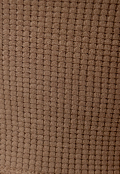 Bella Waffle Crop Top Gravel